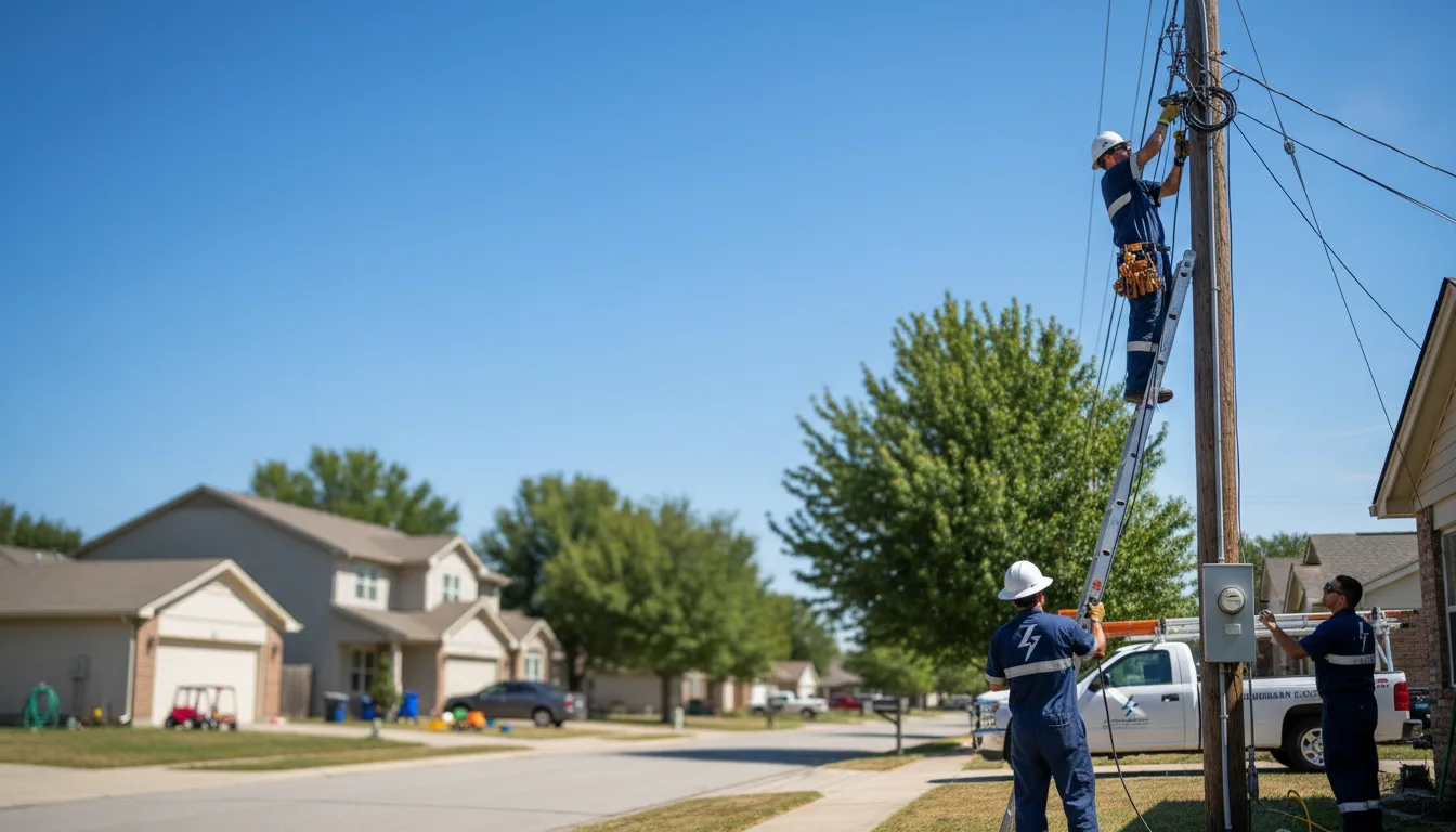 Residential electrician providing installation services in Great River, NY